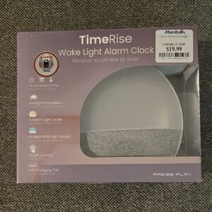Gray Wake Light Alarm Clock